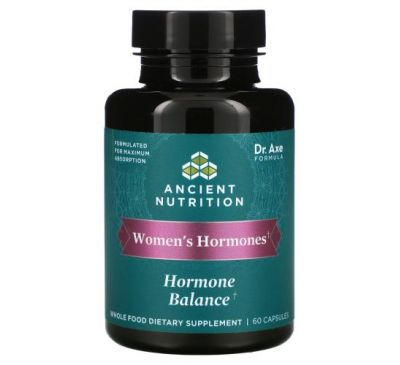 Dr. Axe / Ancient Nutrition, Women's Hormones, Hormone Balance, 60 капсул