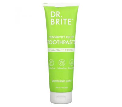 Dr. Brite, зубна паста для полегшення чутливості, заспокійлива м’ята, 142 г (5 унцій)