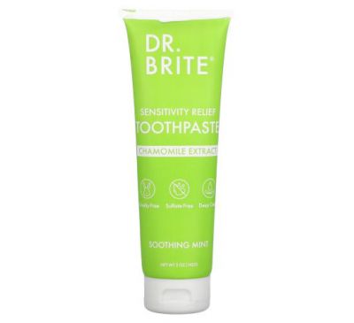 Dr. Brite, Зубная паста для облегчения чувствительности, успокаивающая мята, 142 г (5 унций)