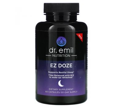 Dr Emil Nutrition, EZ DOZE, 60 Capsules
