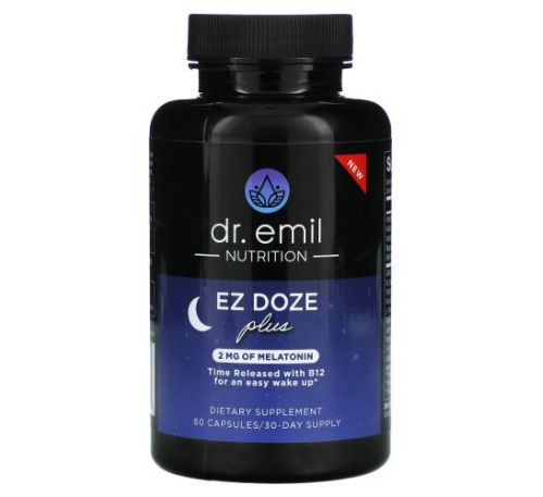 Dr Emil Nutrition, EZ DOZE Plus Melatonin, 60 Capsules