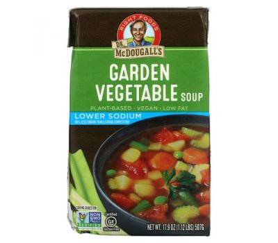 Dr. McDougall's, суп из садовых овощей с низким содержанием натрия, 507 г (17,9 унции)