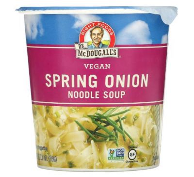 Dr. McDougall's, Vegan Spring Onion Noodle Soup, 1.9 oz (53 g)