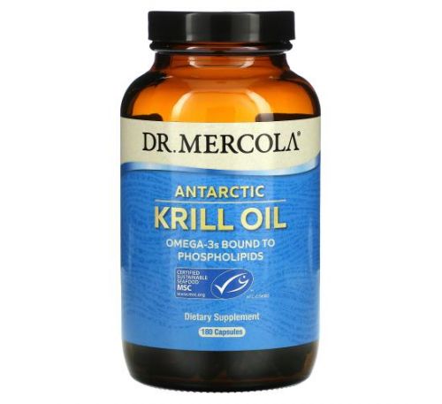 Dr. Mercola, Antarctic Krill Oil, 180 Capsules