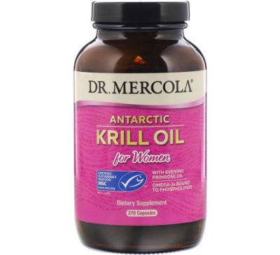 Dr. Mercola, Antarctic Krill Oil for Women, 270 Capsules
