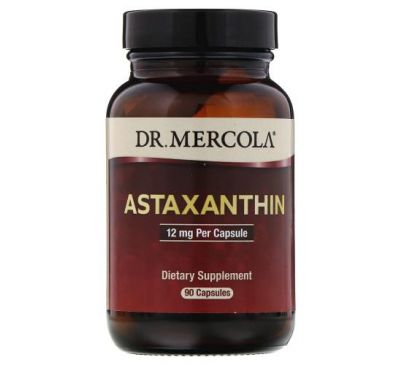 Dr. Mercola, Астаксантин, 12 мг, 90 капсул