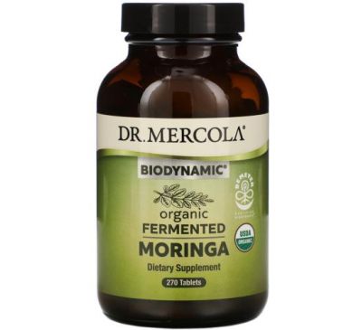 Dr. Mercola, Biodynamic, Органическая ферментированная моринга, 270 таблеток