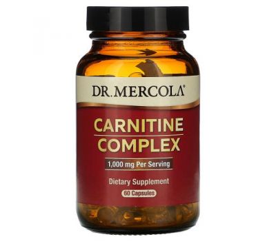 Dr. Mercola, Carnitine Complex, 500 mg, 60 Capsules