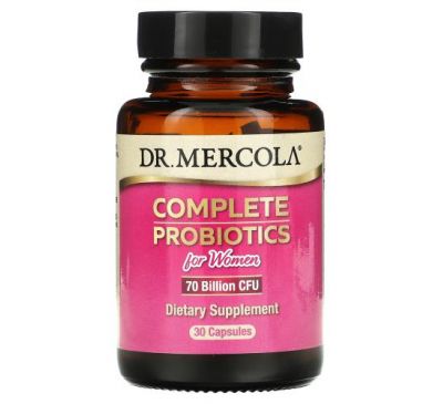 Dr. Mercola, Complete Probiotics for Women, 70 Billion CFU, 30 Capsules