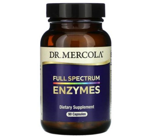 Dr. Mercola, Enzymes, Full Spectrum, 90 Capsules