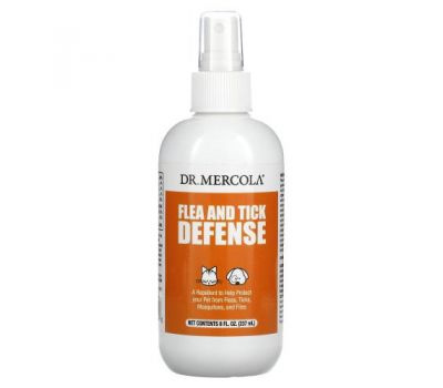 Dr. Mercola, Flea and Tick Defense, For Dogs and Cats, 8 oz (237 ml)