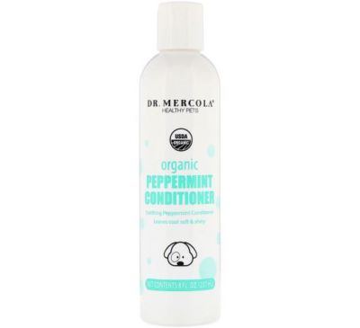 Dr. Mercola, Healthy Pets, Organic Peppermint Conditioner, for Dogs, 8 fl oz (237 ml)