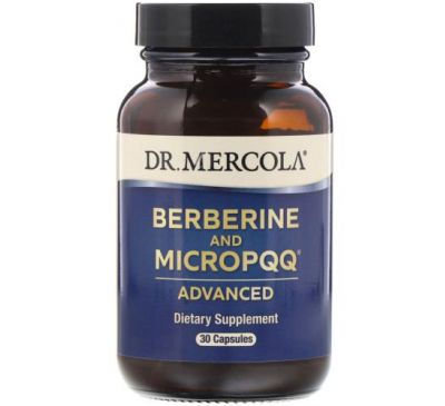 Dr. Mercola, MicroPQQ и берберин с улучшенной рецептурой, 30 капсул