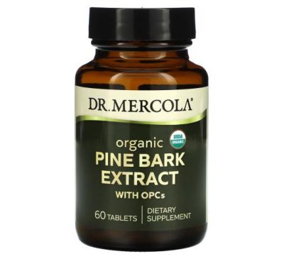 Dr. Mercola, Organic Pine Bark Extract with OPCs, 60 Tablets