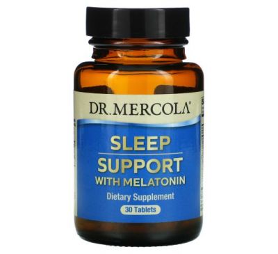 Dr. Mercola, Sleep Support with Melatonin, 30 Tablets