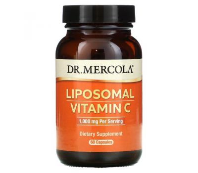 Dr. Mercola, ліпосомальний вітамін С, 500 мг, 60 капсул