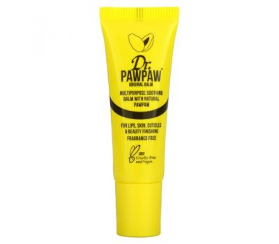 Dr. PAWPAW, Multipurpose Soothing Balm with Natural PawPaw, Original, 0.33 fl oz (10 ml)