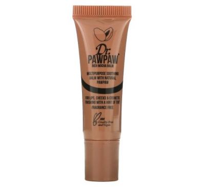 Dr. PAWPAW, Multipurpose Soothing Balm with Natural PawPaw, Rich Mocha, 0.33 fl oz (10 ml)