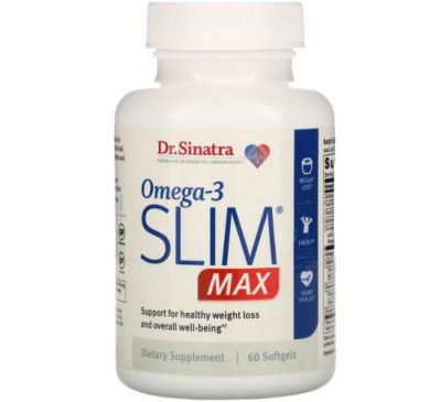 Dr. Sinatra, Omega-3 Slim MAX, 60 мягких таблеток