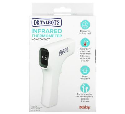 Dr. Talbot's, Инфракрасный термометр, белый, 1 термометр