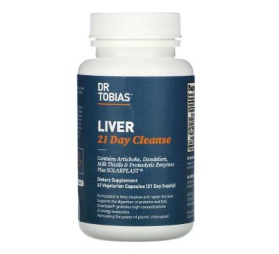 Dr. Tobias, Liver 21 Day Cleanse, 63 Vegetarian Capsules