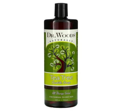 Dr. Woods, кастильське мило, чайне дерево, 946 мл (32 рідк. унції)
