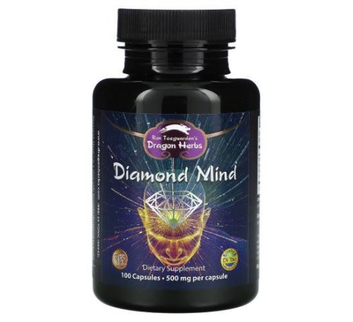 Dragon Herbs, Diamond Mind, 500 mg, 100 Vegetarian Capsules