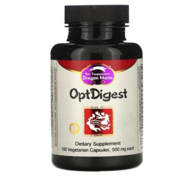 Dragon Herbs, OptDigest, 500 mg, 100 Vegetarian Capsules