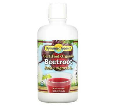 Dynamic Health  Laboratories, Certified Organic Beetroot, 32 fl oz (946 ml)