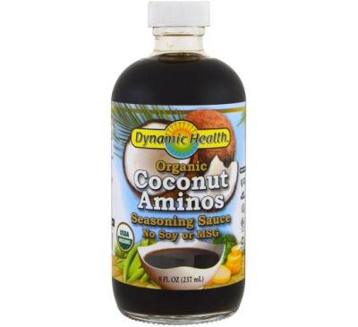 Dynamic Health  Laboratories, Coconut Aminos,органічний соус-приправа, 237 мл (8 рідк. унцій)