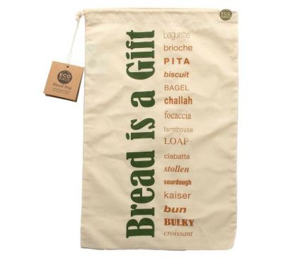 ECOBAGS, Certified Organic Cotton Bread Bag, 1 Bag