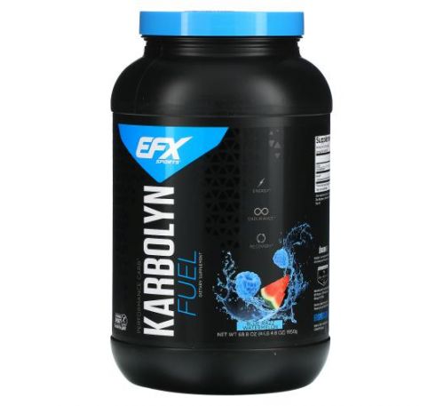 EFX Sports, Karbolyn Fuel, Blue Razz Watermelon, 4.3 lbs (1950 g)