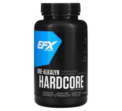 EFX Sports, Kre-Alkalyn Hardcore, 120 капсул