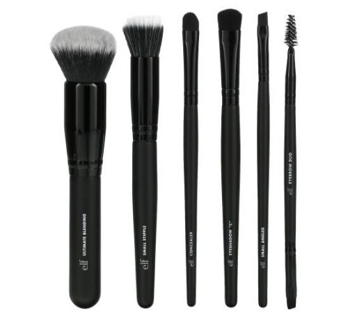 E.L.F., Flawless Face Kit, 6 Piece Brush Collection