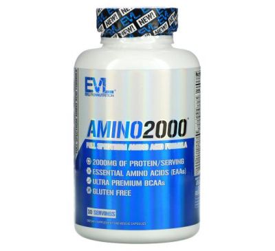 EVLution Nutrition, Amino 2000, 150 Veggie Capsules