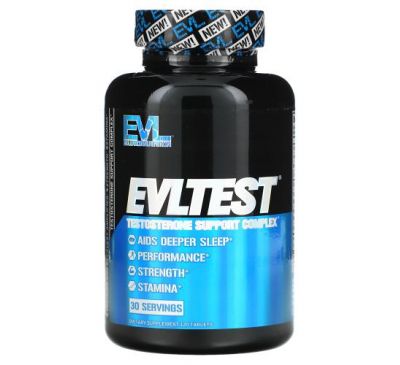 EVLution Nutrition, EVLTest, Testosterone Support Complex, 120 Tablets
