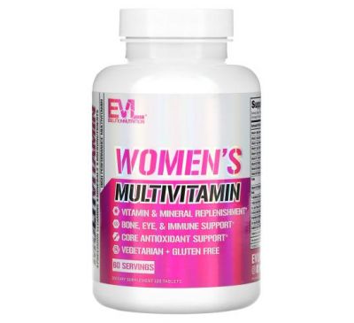 EVLution Nutrition, мультивітаміни для жінок, 120 таблеток