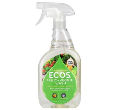 Earth Friendly Products, Ecos, Fruit + Veggie Wash, 22 fl oz (650 ml)