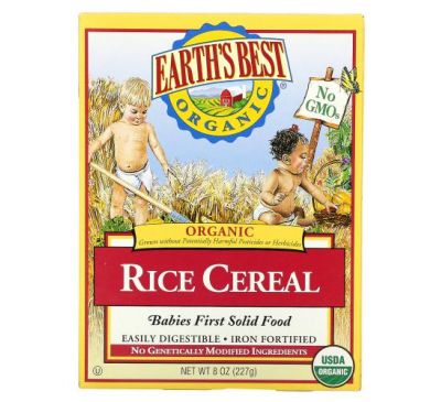 Earth's Best, Organic Rice Cereal, 8 oz (227 g)