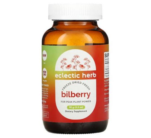 Eclectic Institute, Freeze Dried Fresh, Bilberry, 3.2 oz (90 g)