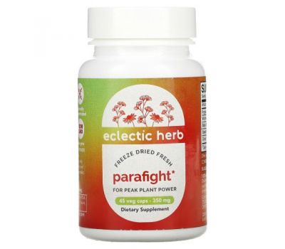 Eclectic Institute, Raw Fresh Freeze-Dried Concentrate, Para-Fight, Intestinal Support, 350 mg, 45 Caps