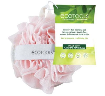 EcoTools, EcoPouf Dual Cleansing Pad, 1 Pad