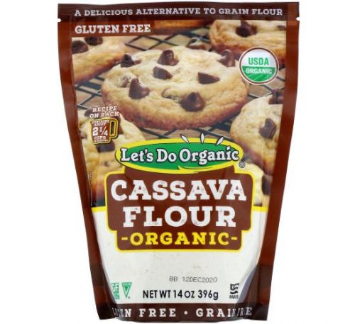 Edward & Sons, Let's Do Organic, Organic Cassava Flour, 14 oz (396 g)