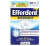 Efferdent, Anti-Bacterial Denture Cleanser, Overnight Whitening, 90 Tablets
