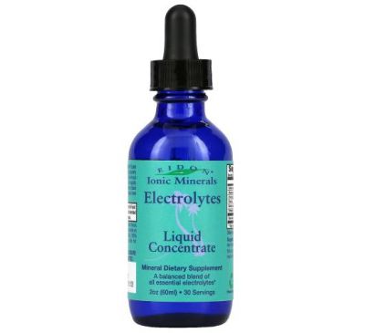 Eidon Mineral Supplements, Ionic Minerals, Electrolytes, Liquid Concentrate, 2 oz (60 ml)