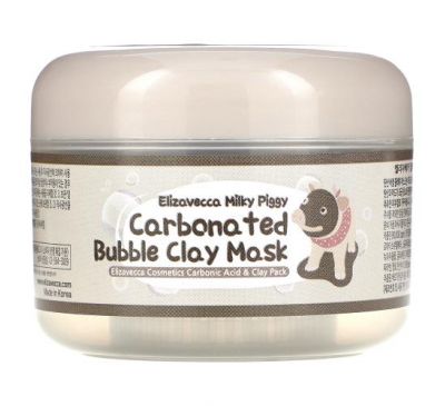 Elizavecca, Milky Piggy, карбонізована глиняно-бульбашкова маска, 100 г