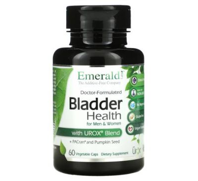 Emerald Laboratories, Bladder Health for Men & Women with Urox Blend, 60 Vegetable Caps