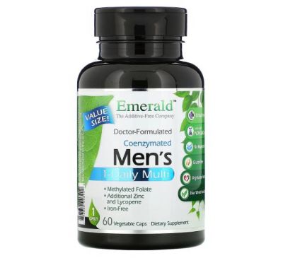 Emerald Laboratories, Coenzymated Men's 1-Daily Multi, 60 Vegetable Caps