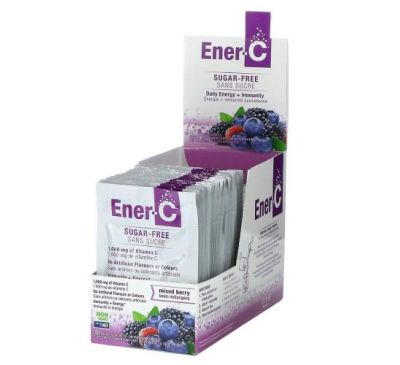 Ener-C, Vitamin C, Multivitamin Drink Mix, Sugar Free, Mixed Berry, 1,000 mg, 30 Packets, 0.2 oz (5.46 g) Each