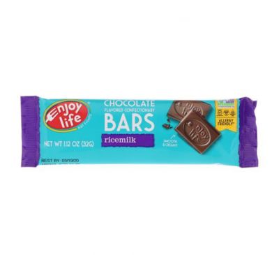 Enjoy Life Foods, Chocolate Flavored Confectionary Bars, Ricemilk, 1.12 oz (32 g)